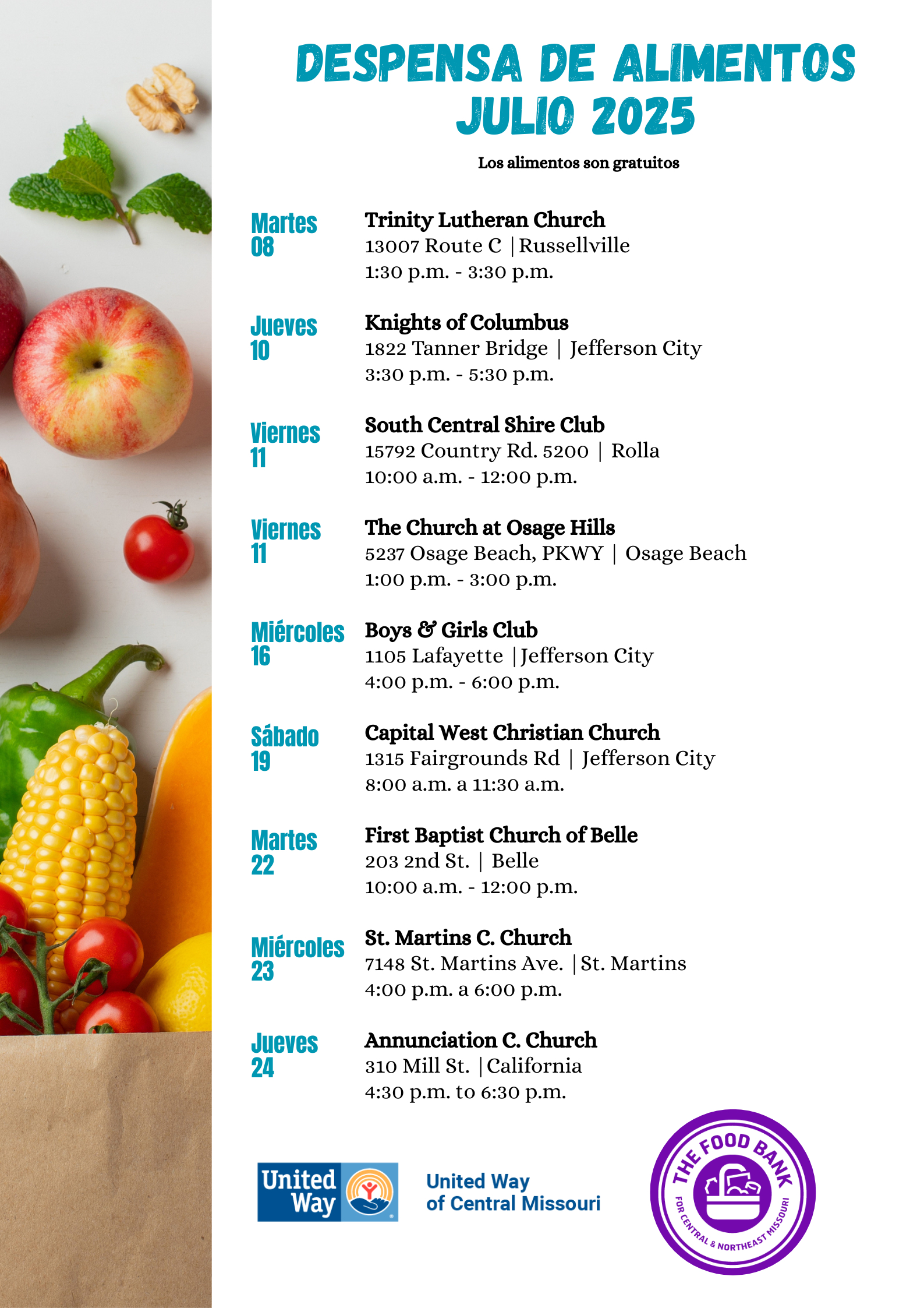 Call 573-636-4100 for more information