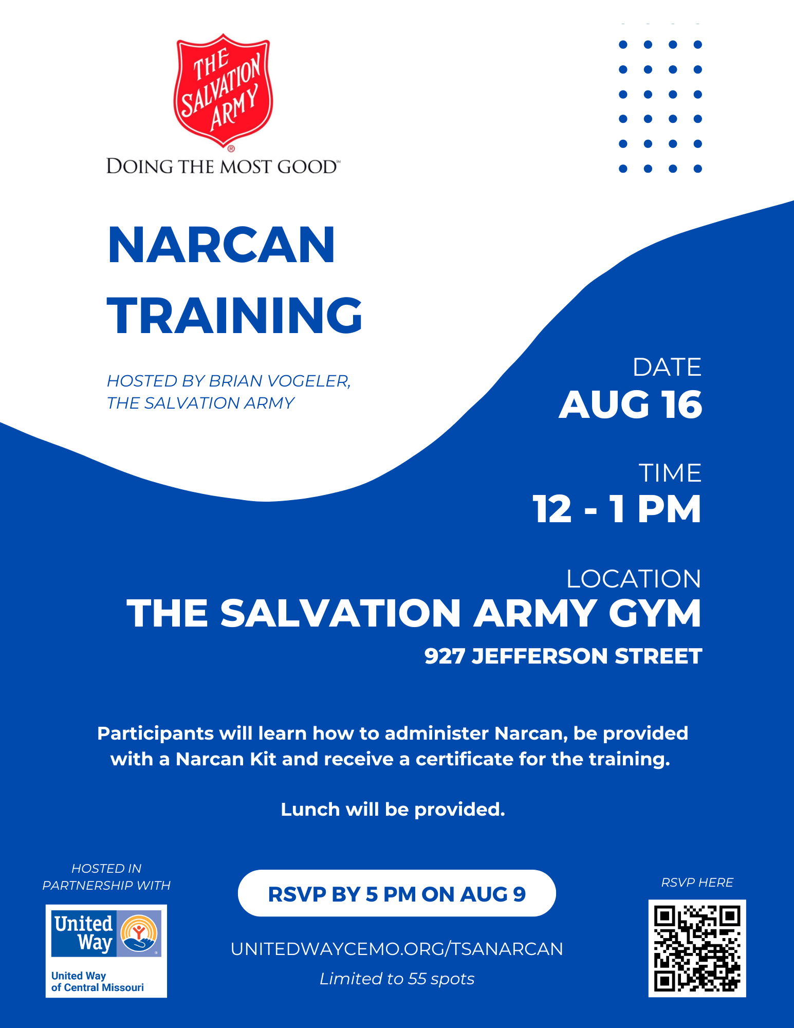 Narcan Training at The Salvation Army