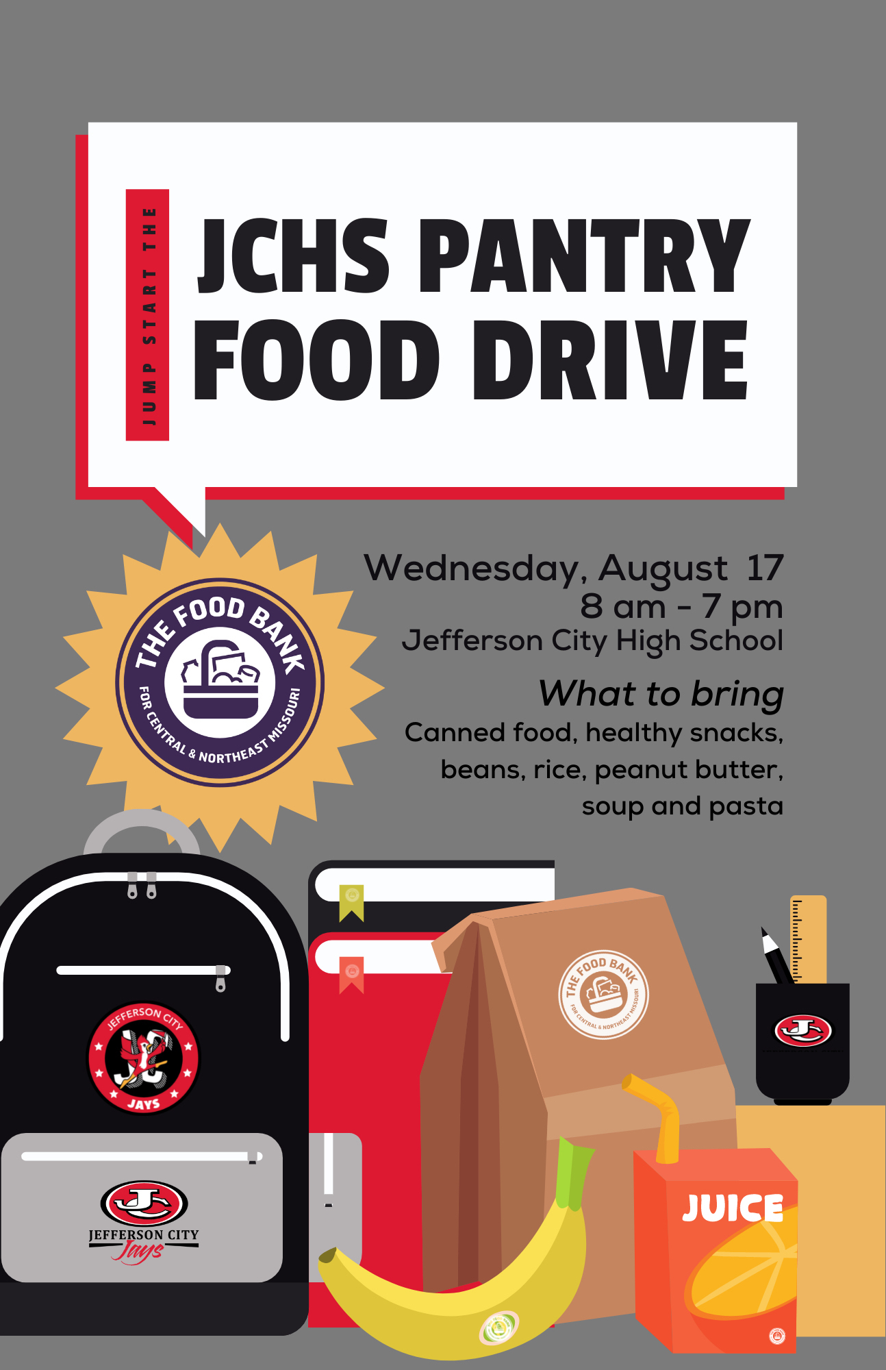 JCHS Pantry Food Drive with The Food Bank