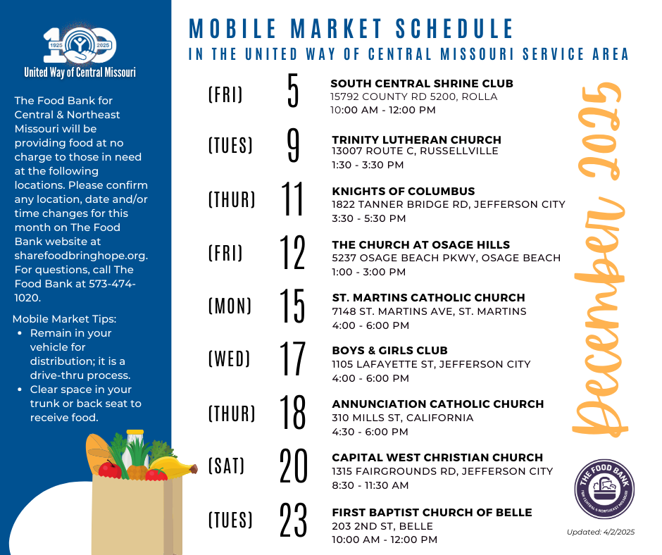 mobile flyer with date