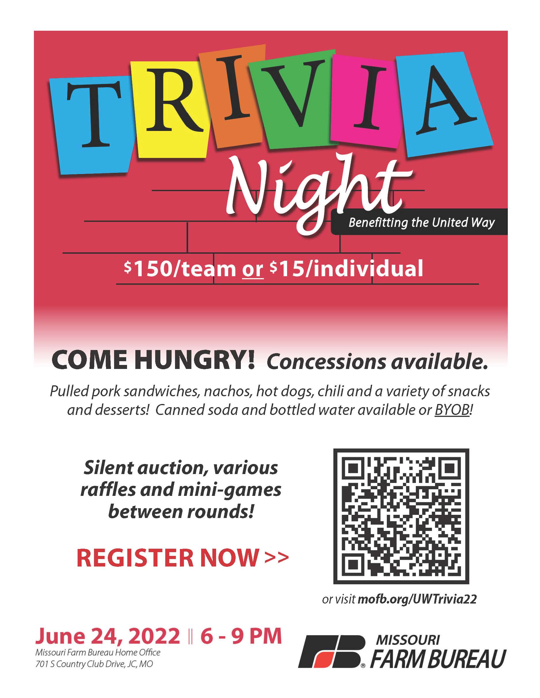 MO Farm Bureau Trivia Night for United Way