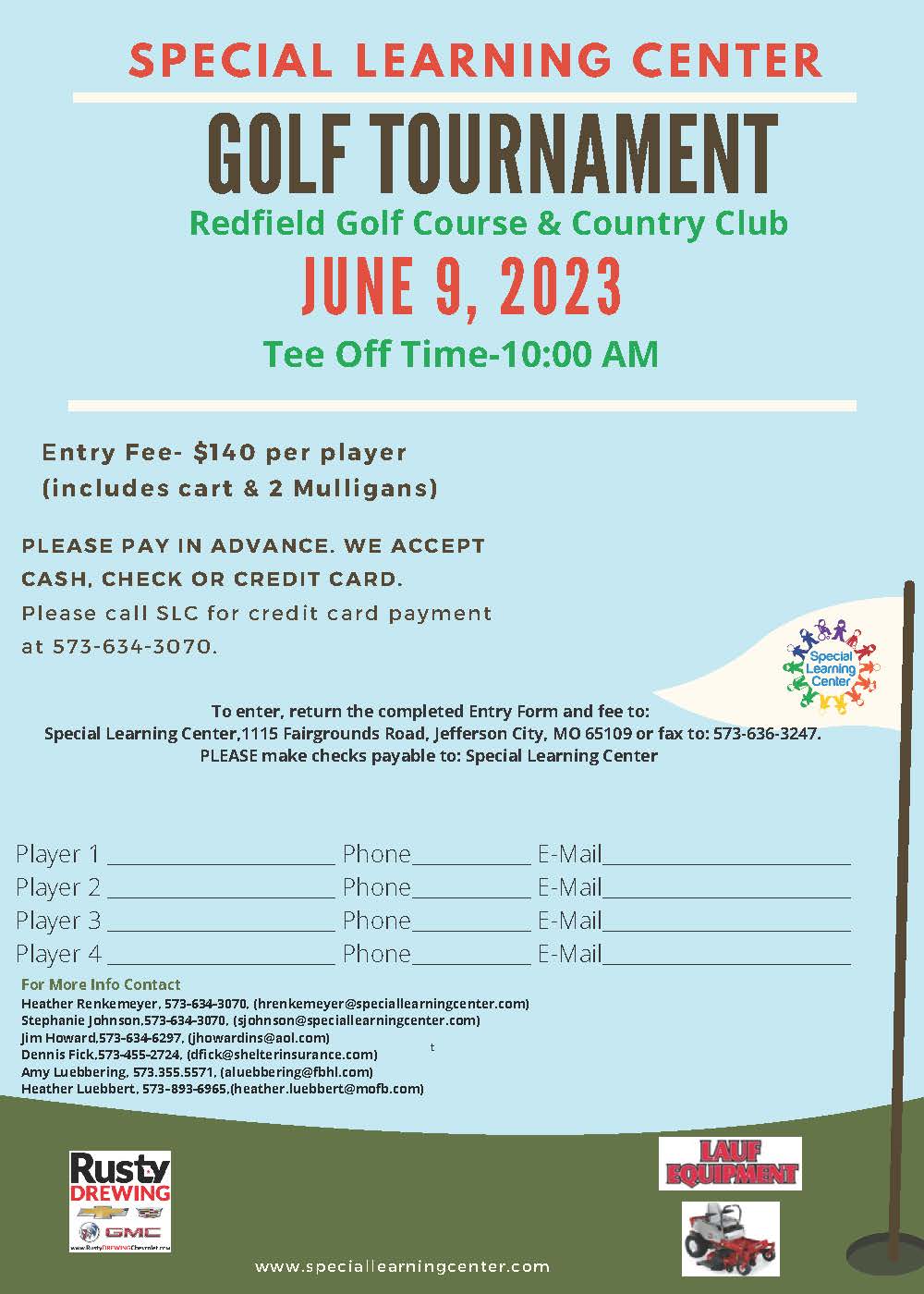Special Learning Center Golf Tournament