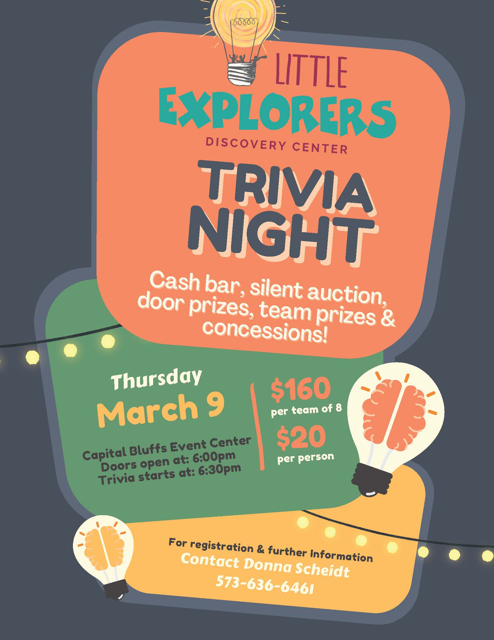 Little Explorers Trivia Night Fundraiser