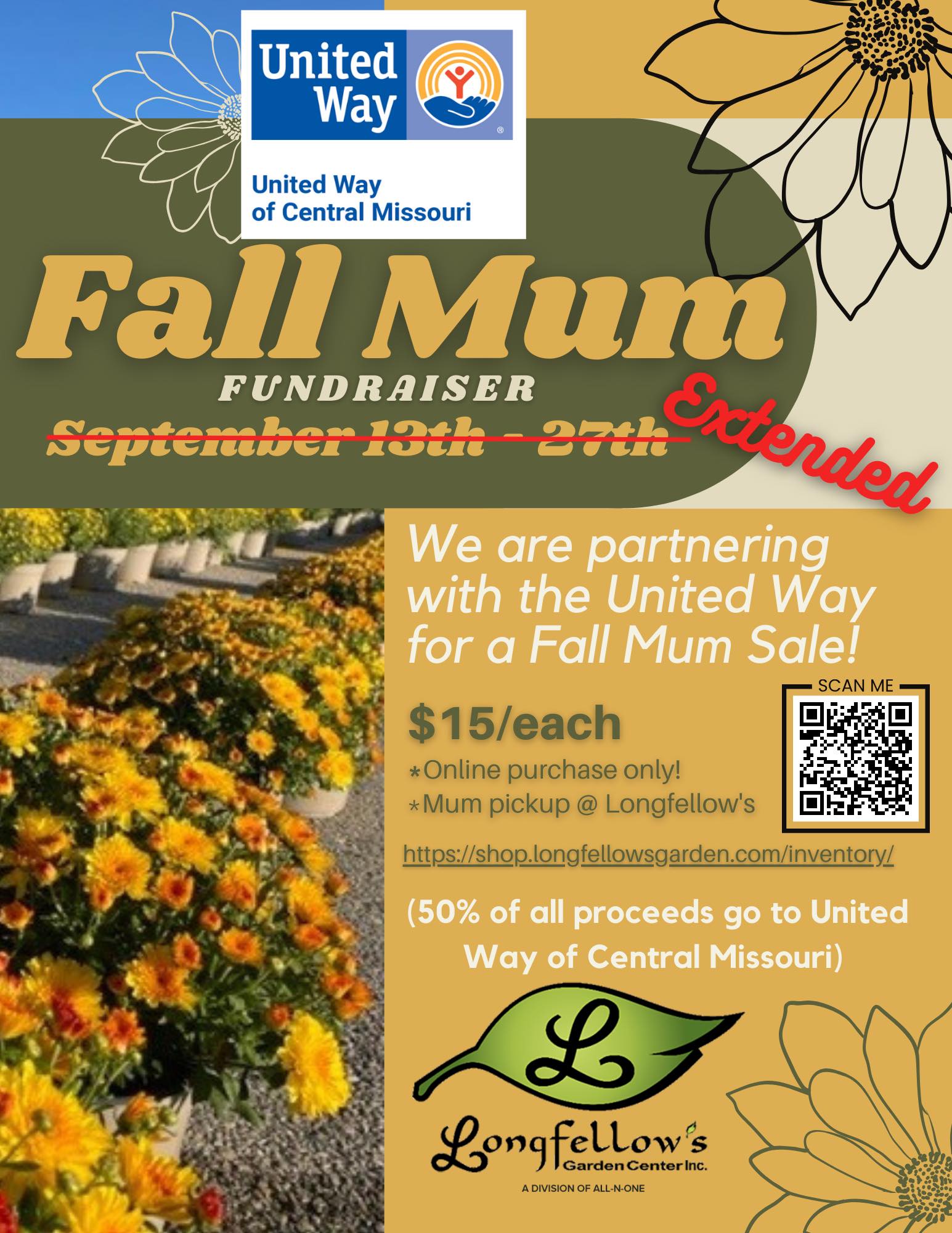 Mum Sale Extended Thru October